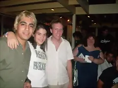 Matías y Ezequiel de DSR, con una fans Matías y Ezequiel de DSR, con una fans