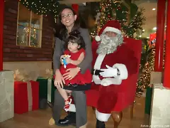 Nicole con Santa