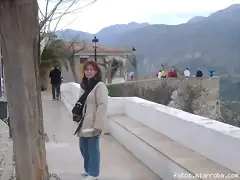 Guadalest, detalle del paseo por la ciudad.