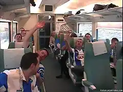 En el tren molt ben acompanyades