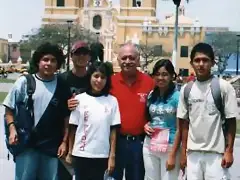 en la plaza de armas de trujillo