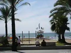 el mar desde el paseo