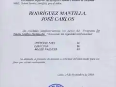 Certificado de Sise