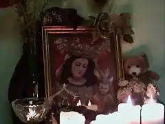 La Virgen en mi casa en navidad