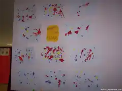 pintando con pajitas