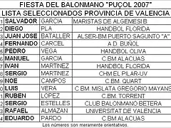 LISTA SELECCIONADOS