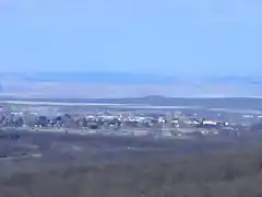 Panormica de Riaza desde el mirador de San Benito