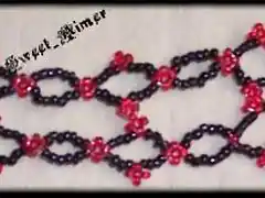 Pulsera doble roja - negra