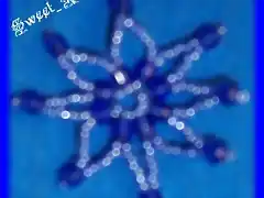 Pendiente estrella azul