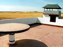 Las terraza de una bodega restaurada