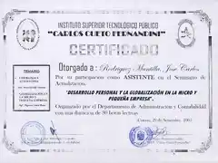 Certificado de DP