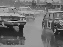 Ford Galaxie & Mini Cooper - TdF'63 - Reims