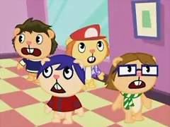 Los fall out boys en happy tree friends!