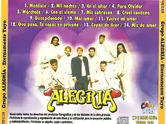 Alegria - Eternamente Tuyo (2003) Trasera