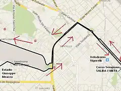 Mapa Milan