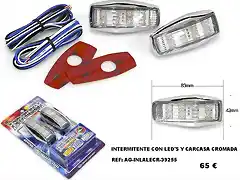 intermitente lateral con led cromado.AG-INLALECR-39255.Doctc