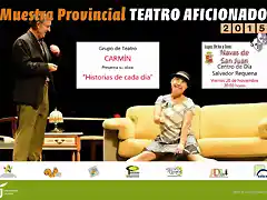 Cartel II Muestra Provincial de Teatro Navas de San Juan