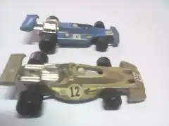 F1 Ferrari 312T ruedas B y aleron de metal azul