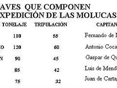 NAVES QUE COMPNEN LA EXPEDICION MAG-ELC