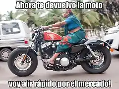 clavero en moto