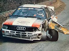 1983 Audi -Mouton- Montecarlo crash 1983 Audi -Mouton- Montecarlo crash
