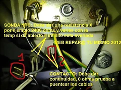 sonda  Lavadora Fagor F0-5 cable suelto.