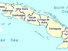 Mapa de Cuba