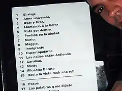 Set list M-Clan, Barcelona, Razzmatazz