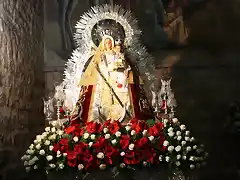 la virgen en galanada desde la noche anterior