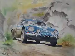 Alpine A110 O. Andersson Rally Acrpolis 1971 (37x29) 2015