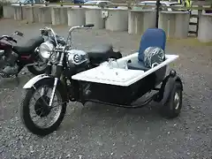 Moto con sidecar lavabo