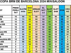 RESULTATS CAMP MINISALON DESPRES CRONO DEL 1 AL 15