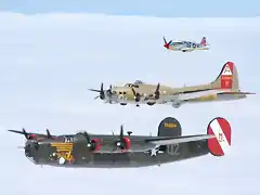 B-24 B-17 P-51