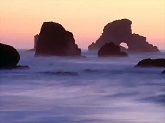 Evening Falls over Sea Stacks, Ecola State Park, Oregon Evening Falls over Sea Stacks, Ecola State Park, Oregon
