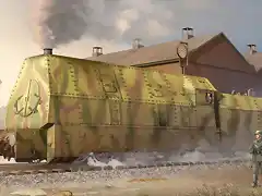 German Panzerlok BR57 Armoured Locomotive