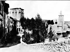 foto antigua de la Colegial de Covarrubias