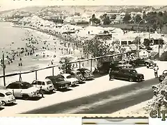 Malaga Playa del Dedo en los 60.