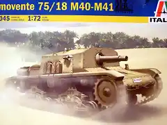 Italeri - Semovente 75-18 M40-M41 - 1-72