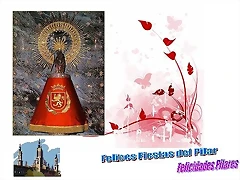 felices Fiestas, felicidades Pilares felices Fiestas, felicidades Pilares
