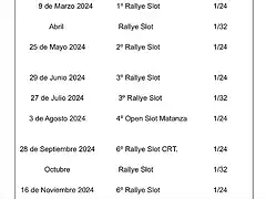 CALENDARIO Acentejo 2024