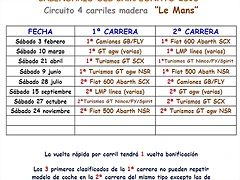 Calendario Le Mans Calendario Le Mans