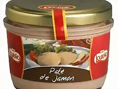 Pate vidrio jamon 125grs