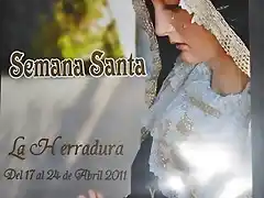 El cartel de la Virgen de los Dolores de mi cuarto de la Herradura