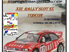 CARTEL XIII RALLY EL TOSCON