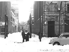 Barcelona nevada  1962 calle Urgell