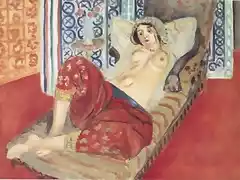 Matisse-Odalisca con pantalones rojos
