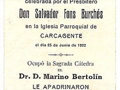 carcagente primera misa