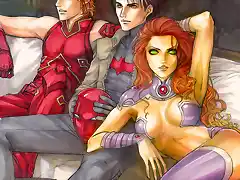 dc gingerhood and friends by atomic arsenal. jason todd. starfire