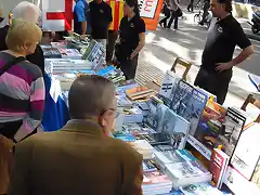 Stand de l'Aeroteca en Las Ramblas de Barcelona