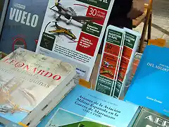 Stand de l'Aeroteca en Las Ramblas de Barcelona